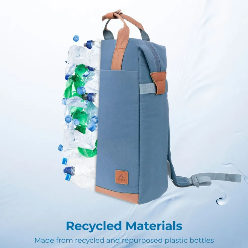 Annox Follow Your Passion Backpack – Water-repellent backpack in upcycled material