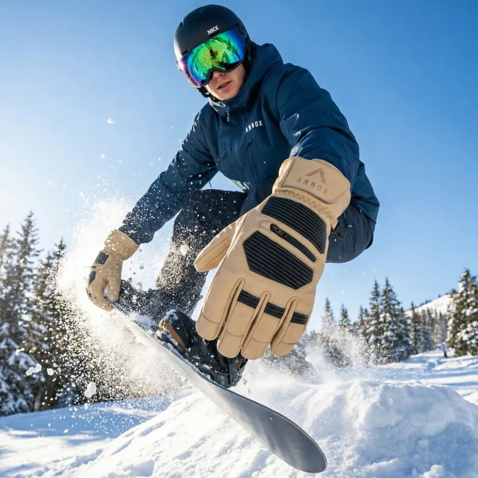 Annox Infinity Leather Ski Gloves