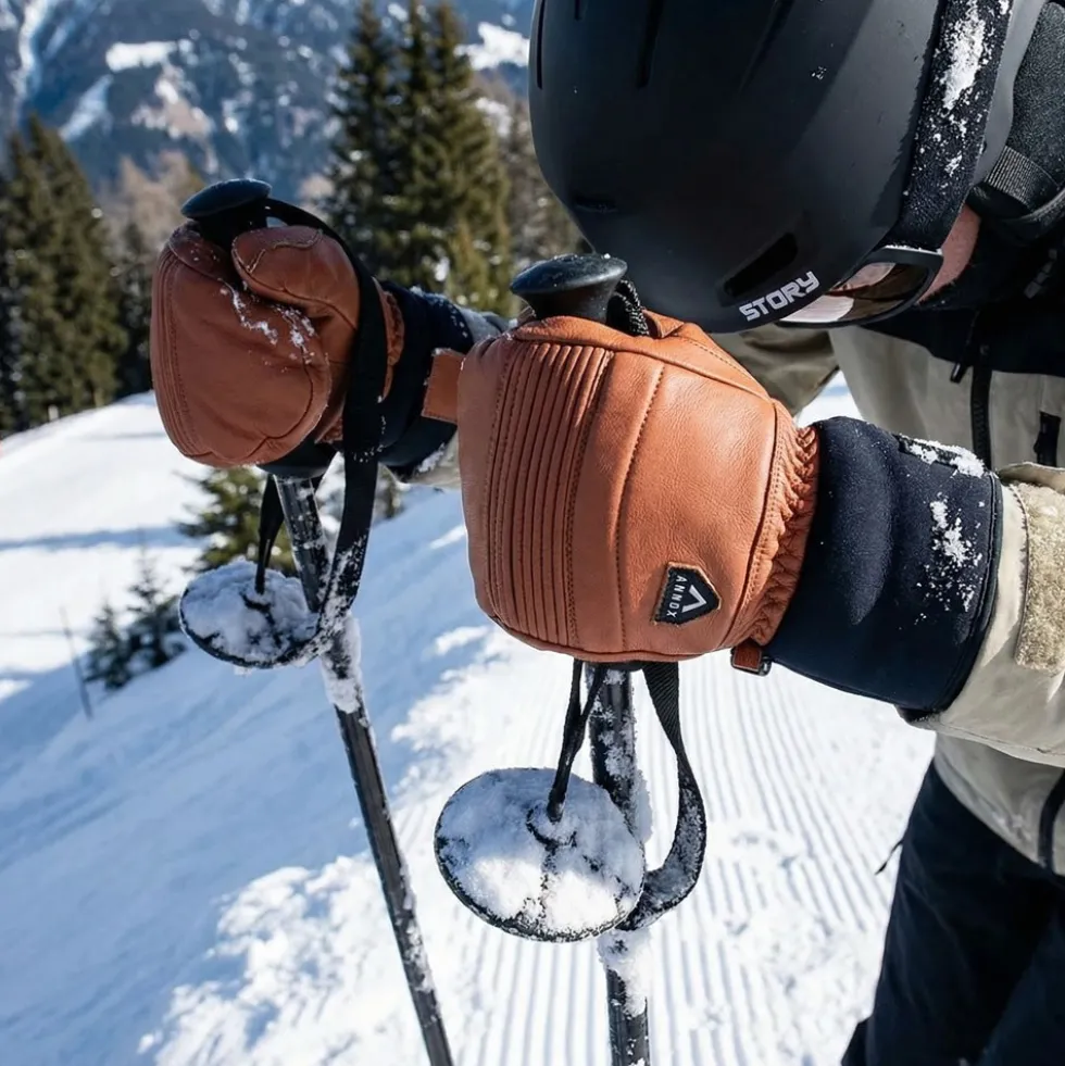 Annox Infinity Leather Ski Gloves
