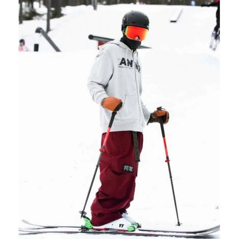 Annox Peak Leather Ski Gloves