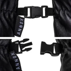 Annox Peak Leather Ski Gloves