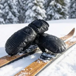 Annox Peak Leather Ski Gloves