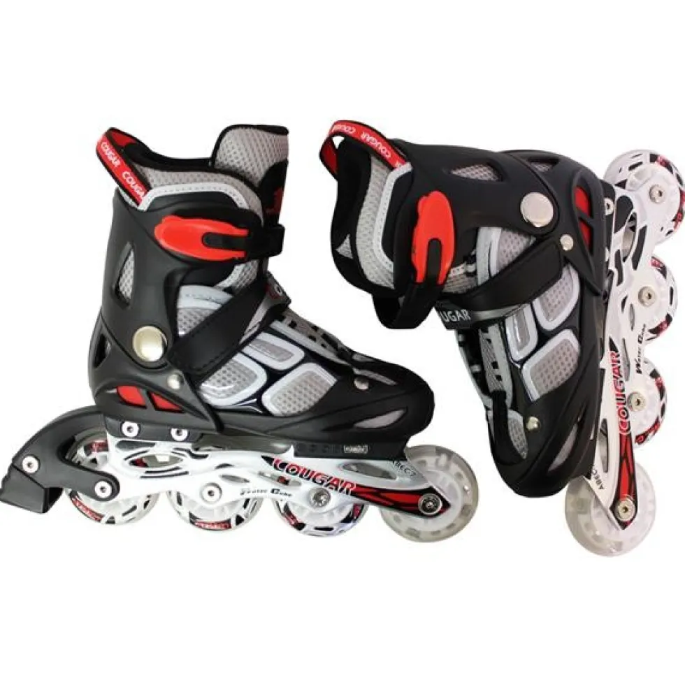 Cougar Kids Adjustable Inline Skates LED