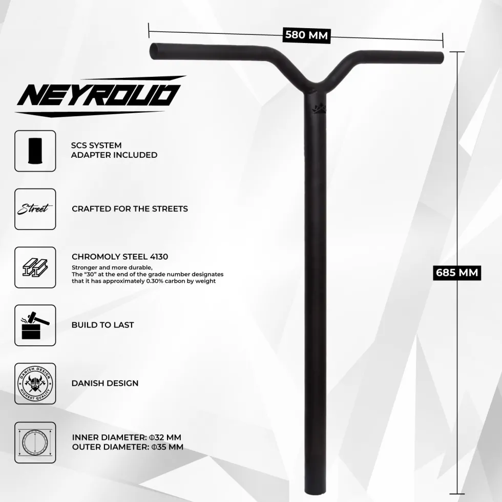 NKD Matis Pro Handle Bar, Lightweight Bar for Trick Scooters