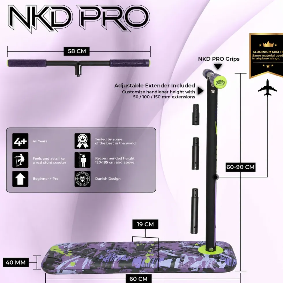 NKD Pro 7.5" Trampoline Scooter