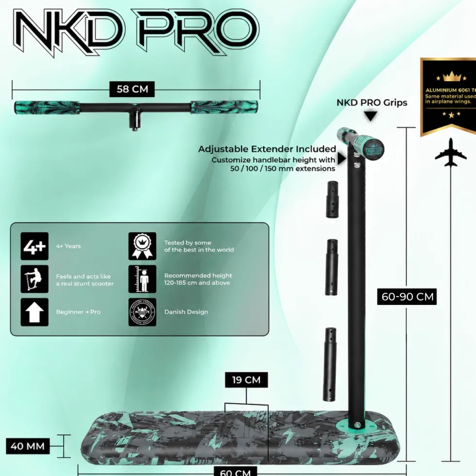 NKD Pro 7.5" Trampoline Scooter