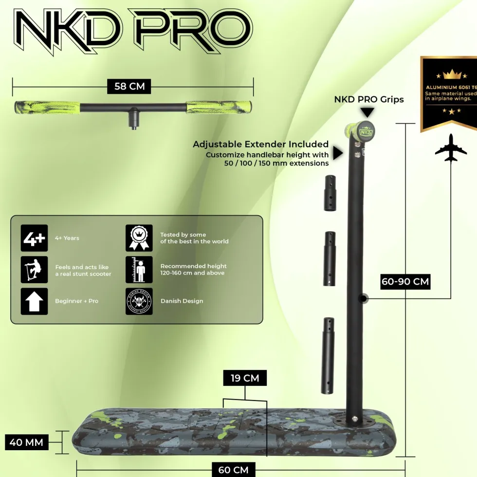 NKD Pro 7.5" Trampoline Scooter