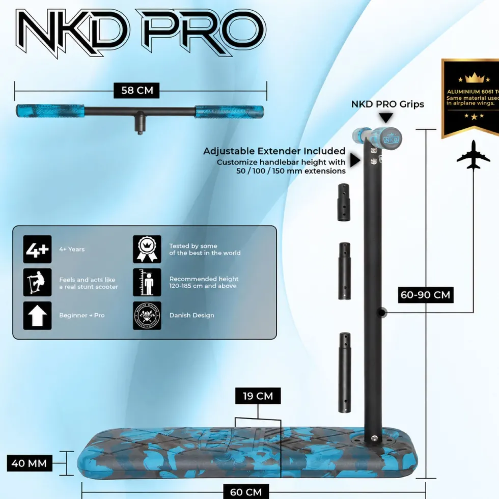 NKD Pro 7.5" Trampoline Scooter