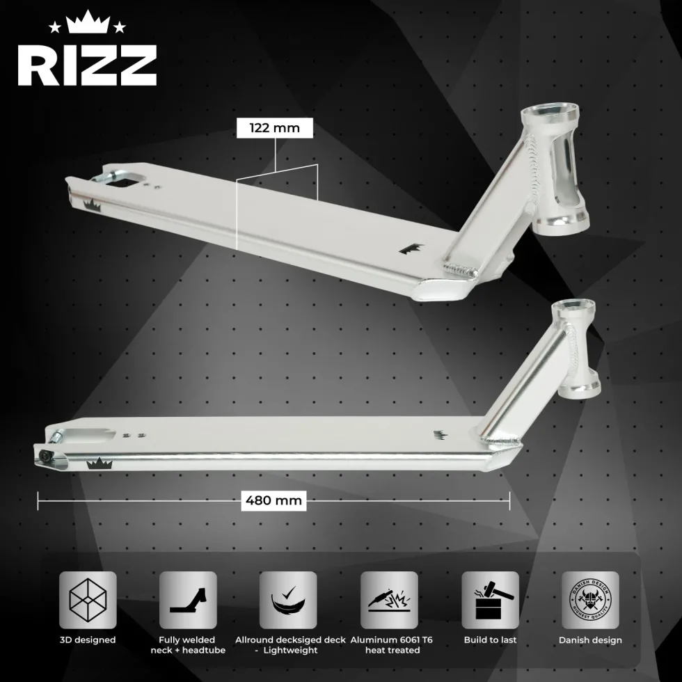 NKD Rizz Scooter Deck – Lightweight & Durable 510mm Deck