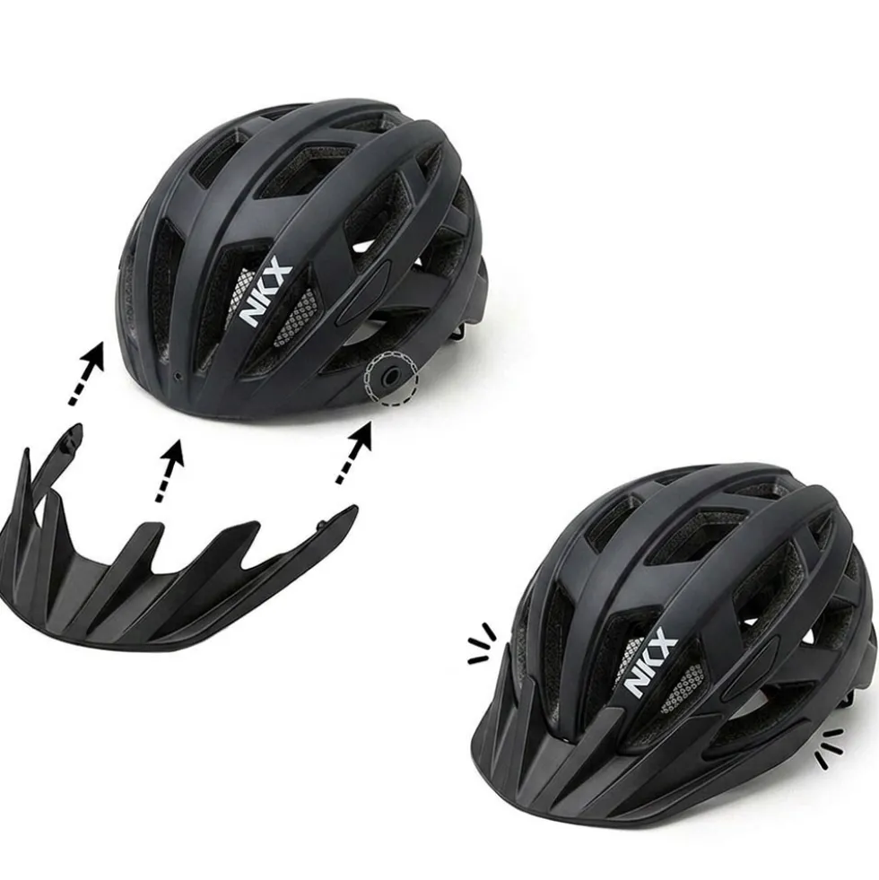NKX City LED Bicycle Helmet with built-in light