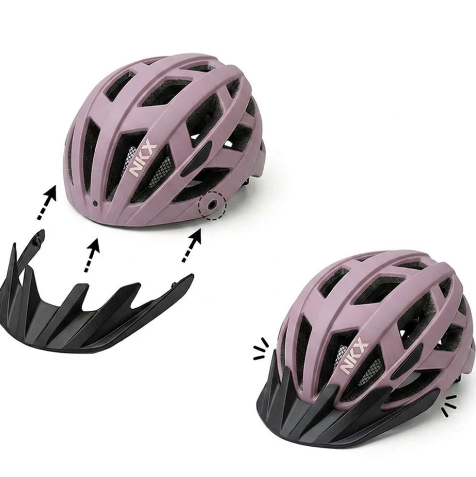 NKX City LED Bicycle Helmet with built-in light