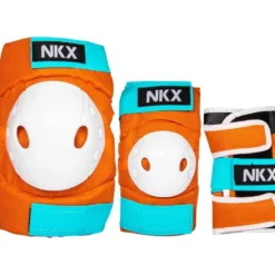 NKX Kids 3-Pack Pro Protective Gear - Knee Pads, Elbow Pads and Wrist Guards