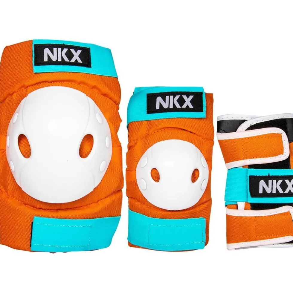 NKX Kids 3-Pack Pro Protective Gear - Knee Pads, Elbow Pads and Wrist Guards