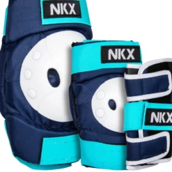 NKX Kids 3-Pack Pro Protective Gear - Knee Pads, Elbow Pads and Wrist Guards