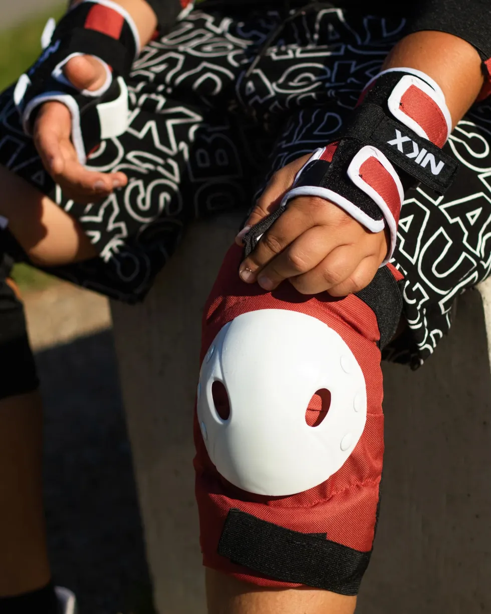 NKX Kids 3-Pack Pro Protective Gear - Knee Pads, Elbow Pads and Wrist Guards