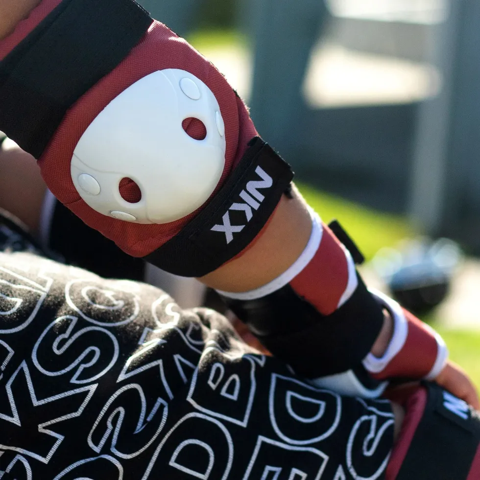 NKX Kids 3-Pack Pro Protective Gear - Knee Pads, Elbow Pads and Wrist Guards