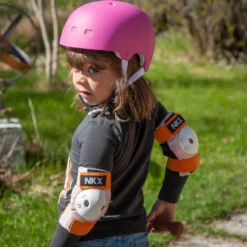 NKX Kids 3-Pack Pro Protective Gear - Knee Pads, Elbow Pads and Wrist Guards