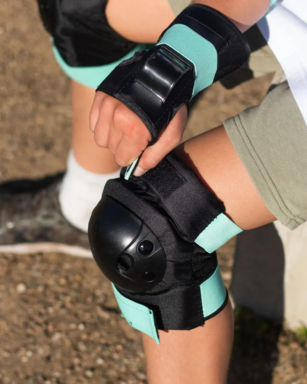NKX Kids 3-Pack Pro Protective Gear - Knee Pads, Elbow Pads and Wrist Guards