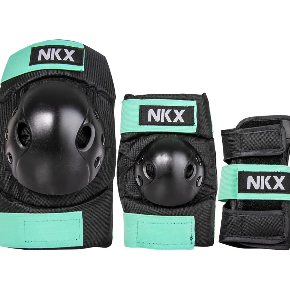 NKX Kids 3-Pack Pro Protective Gear - Knee Pads, Elbow Pads and Wrist Guards