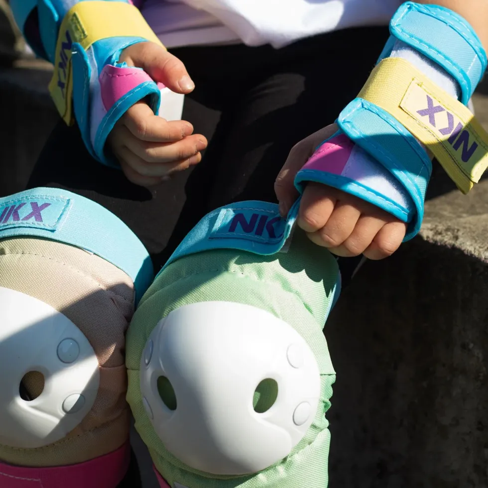 NKX Kids 3-Pack Pro Protective Gear - Knee Pads, Elbow Pads and Wrist Guards