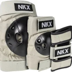 NKX Kids 3-Pack Pro Protective Gear - Knee Pads, Elbow Pads and Wrist Guards