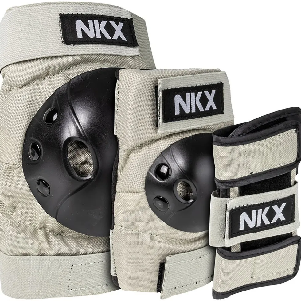 NKX Kids 3-Pack Pro Protective Gear - Knee Pads, Elbow Pads and Wrist Guards
