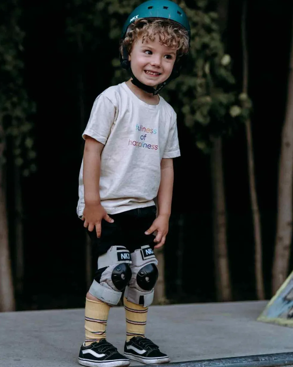 NKX Kids 3-Pack Pro Protective Gear - Knee Pads, Elbow Pads and Wrist Guards