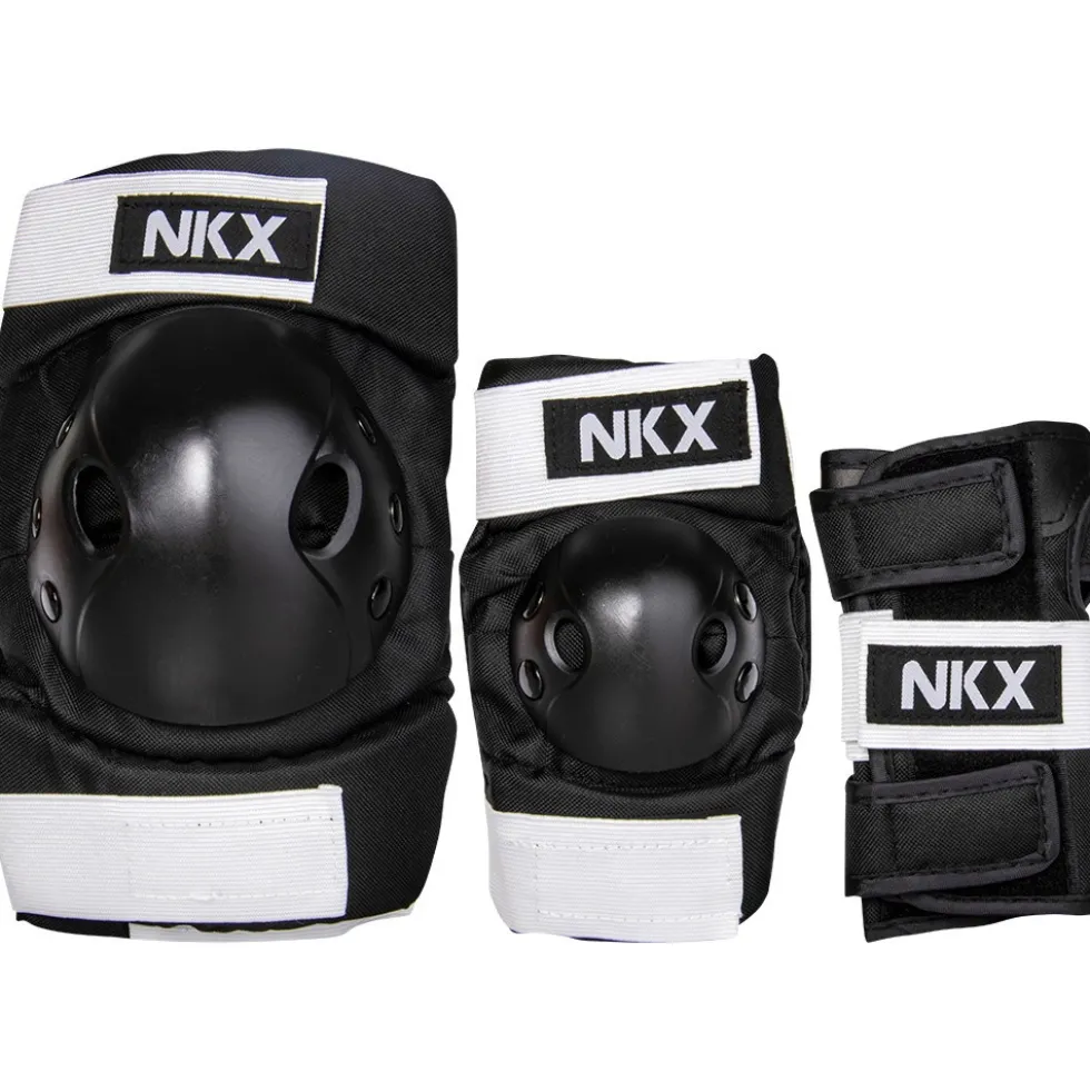NKX Kids 3-Pack Pro Protective Gear - Knee Pads, Elbow Pads and Wrist Guards