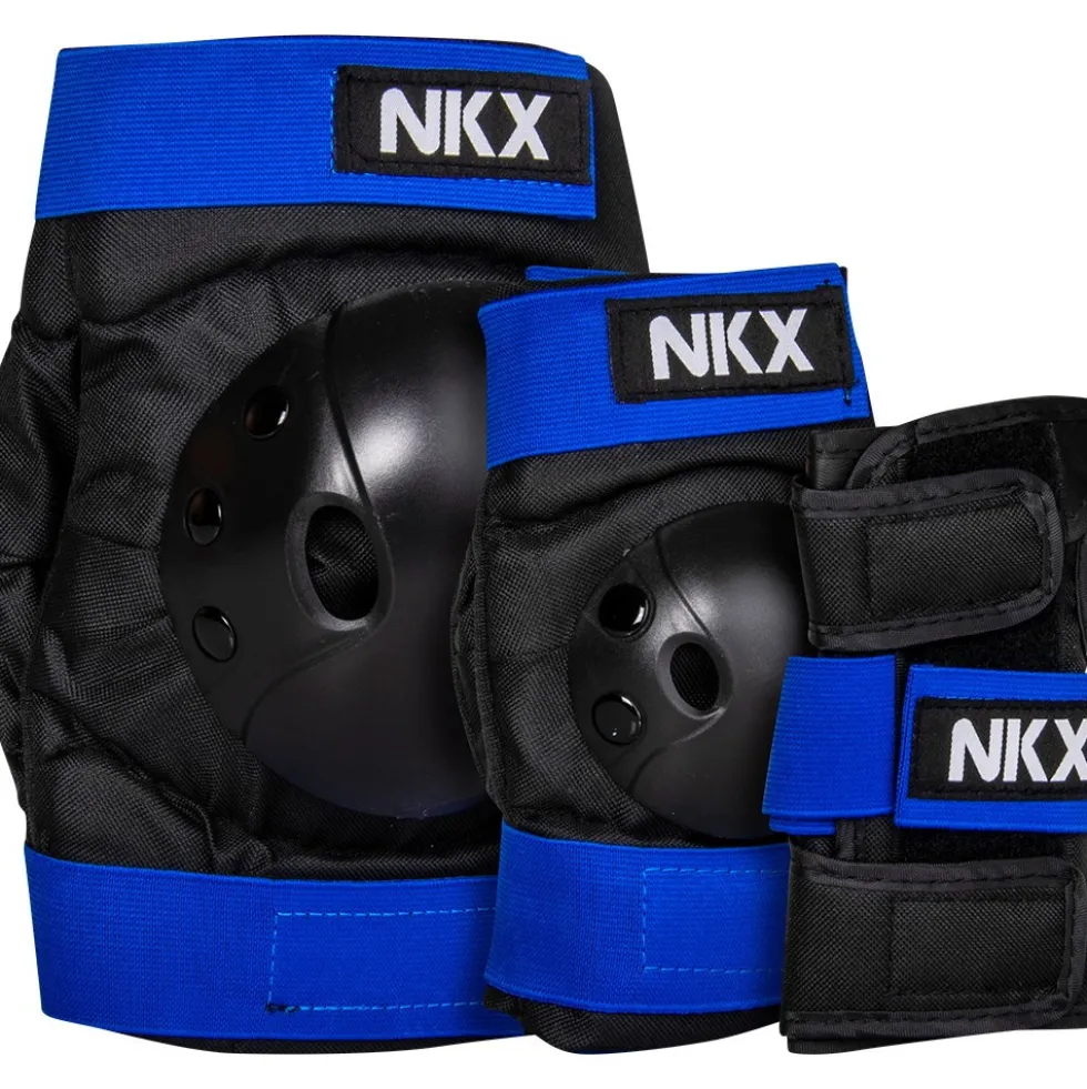 NKX Kids 3-Pack Pro Protective Gear - Knee Pads, Elbow Pads and Wrist Guards