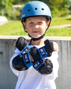 NKX Kids 3-Pack Pro Protective Gear - Knee Pads, Elbow Pads and Wrist Guards