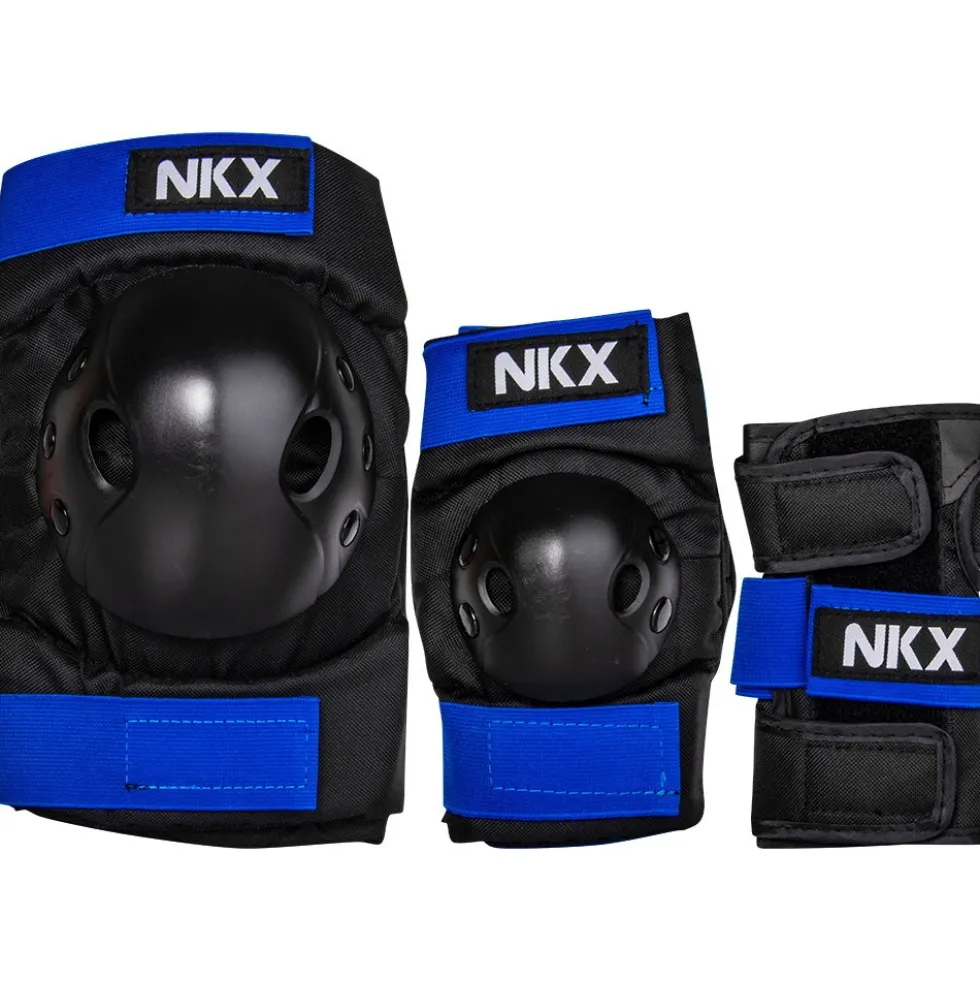NKX Kids 3-Pack Pro Protective Gear - Knee Pads, Elbow Pads and Wrist Guards