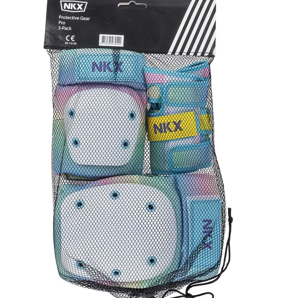 NKX 3-Pack Pro Protective Gear - Knee Pads, Elbow Pads and Wrist Guards