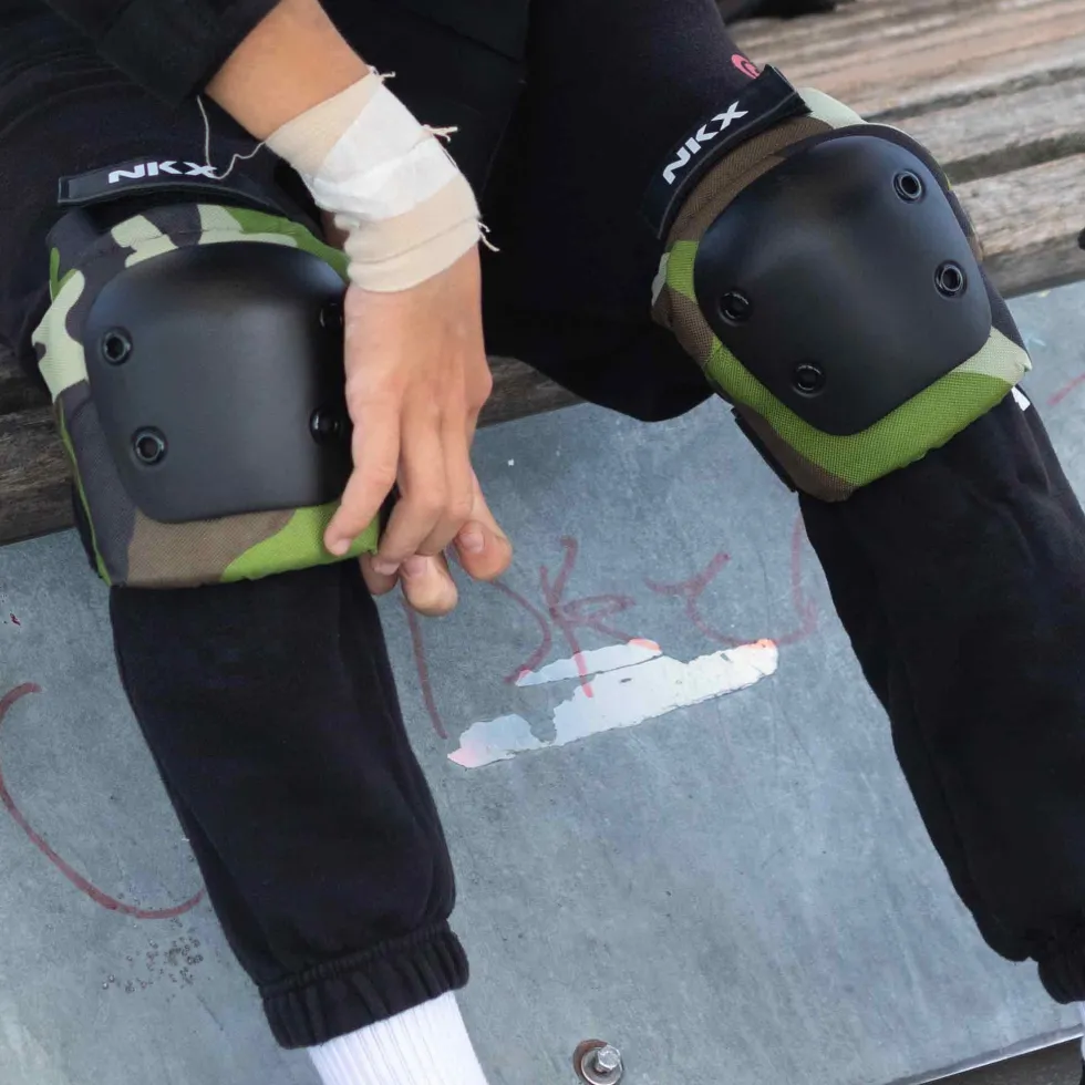 NKX 3-Pack Pro Protective Gear - Knee Pads, Elbow Pads and Wrist Guards