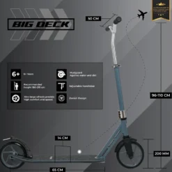 Story Big Deck Commuter Scooter - 6+ Stable Comfort