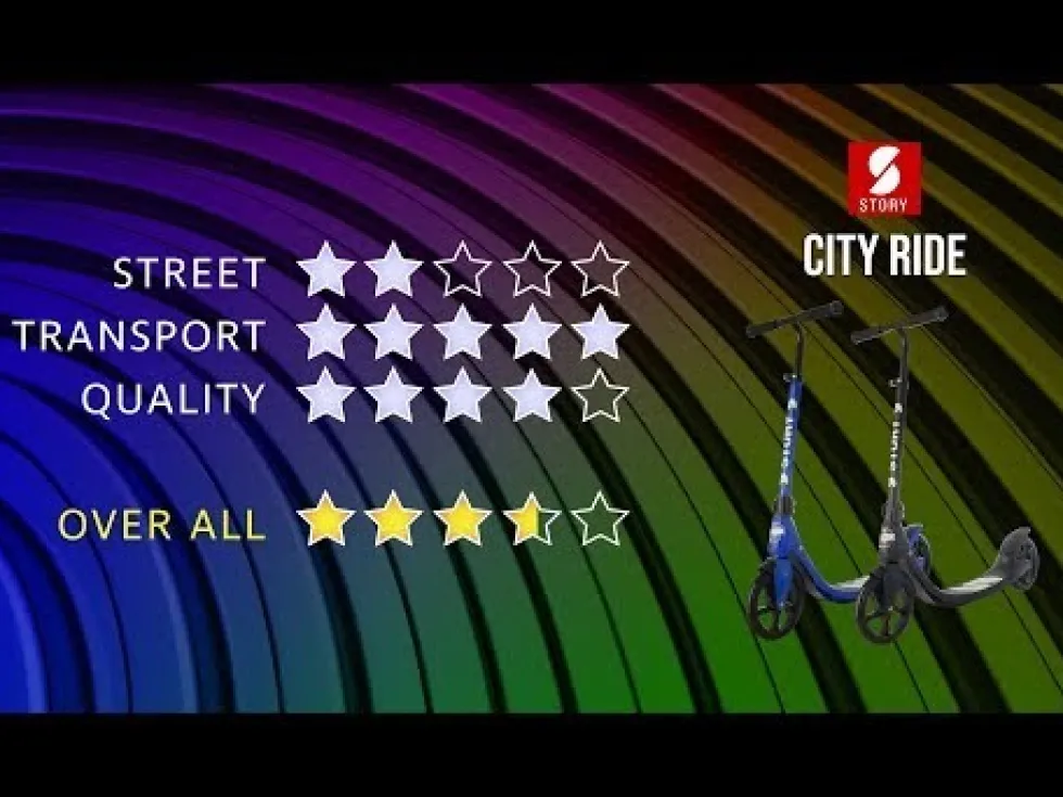 Story City Ride Adjustable Kick Scooter