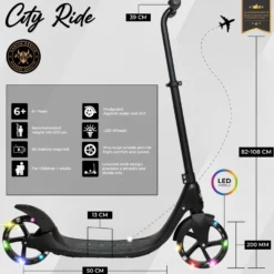 Story City Ride Adjustable Kick Scooter