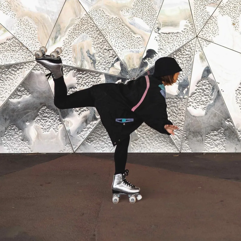 Story Disco Suede Quad Roller Skates
