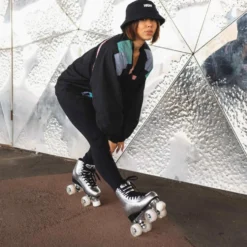 Story Disco Suede Quad Roller Skates