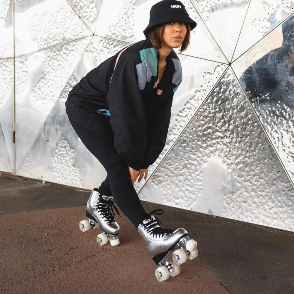 Story Disco Suede Quad Roller Skates