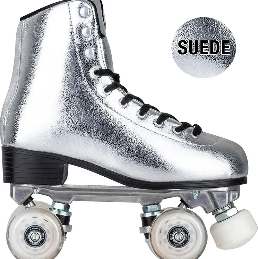 Story Disco Suede Quad Roller Skates