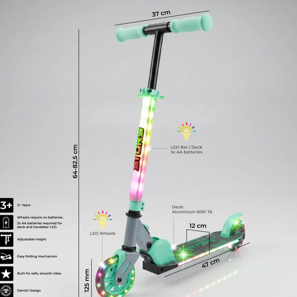 Story Everything Led Kinds Foldable Kids Kick Scooter