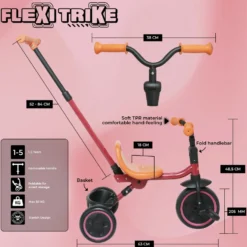 Story Flexi Trike – 3-wheeled bike with push handle