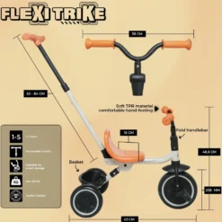 Story Flexi Trike – 3-wheeled bike with push handle