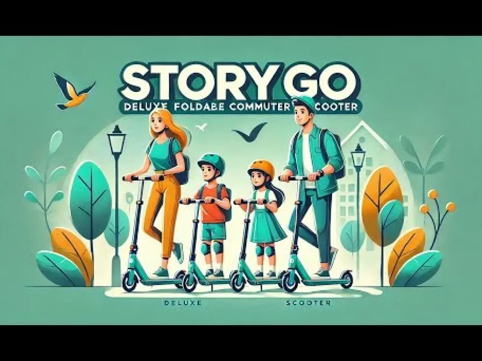Story GO Deluxe Foldable Transport Scooter