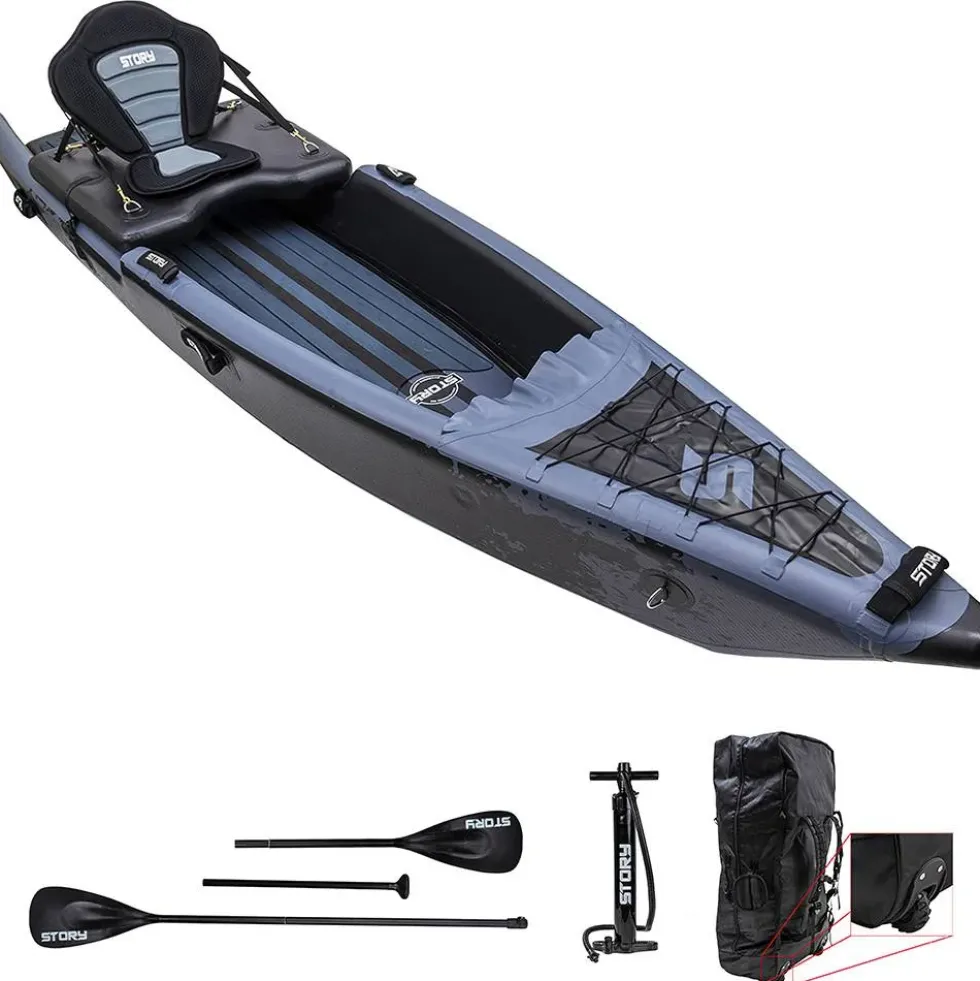 Story Hunter Hybrid Siton top Hunting, Fishing Kayak, Canoe and SUP - inflatable