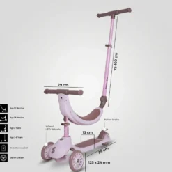 Story 4IN1 LED Kids 3-wheel scooter