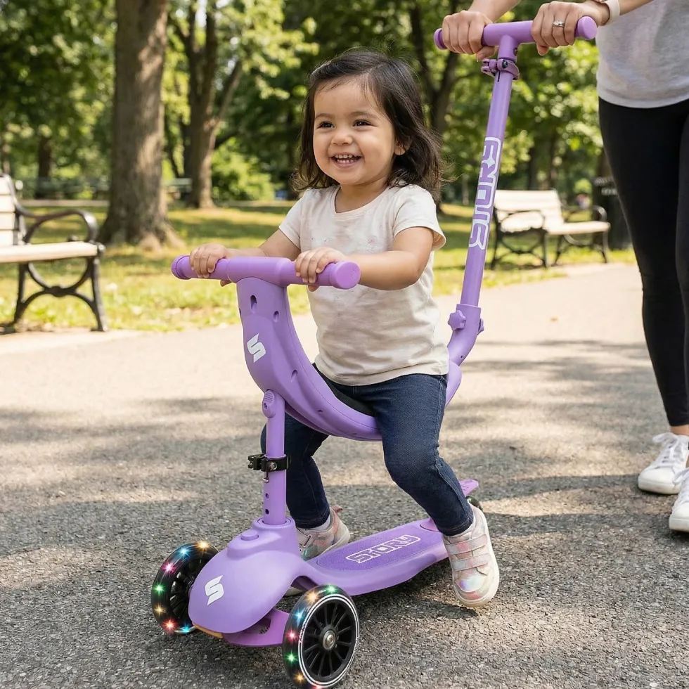 Story 4IN1 LED Kids 3-wheel scooter
