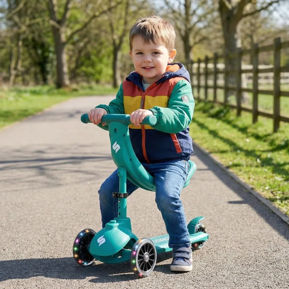 Story 4IN1 LED Kids 3-wheel scooter