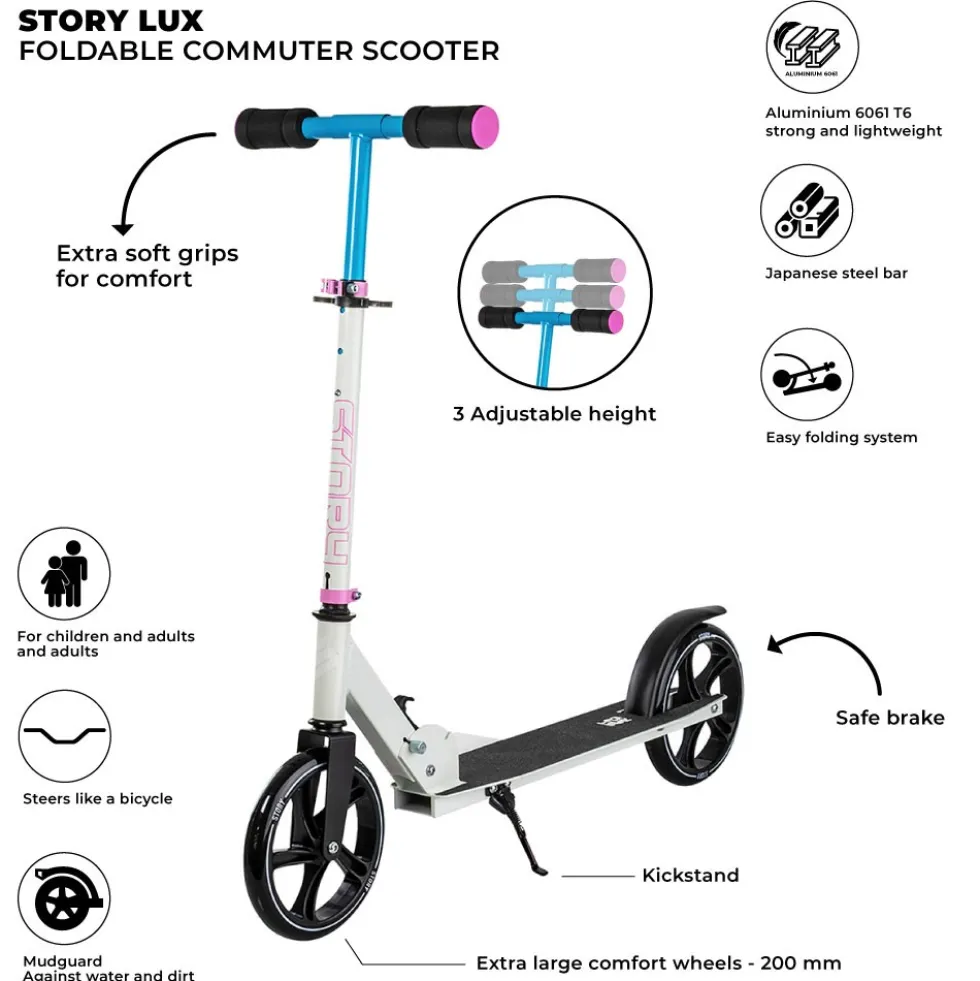 Story Lux commuter scooter - foldable Danish design