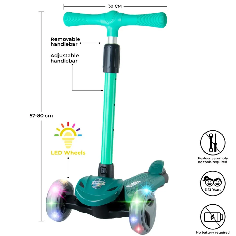 Story Mini Friends Deluxe 3IN1 Kids Scooter
